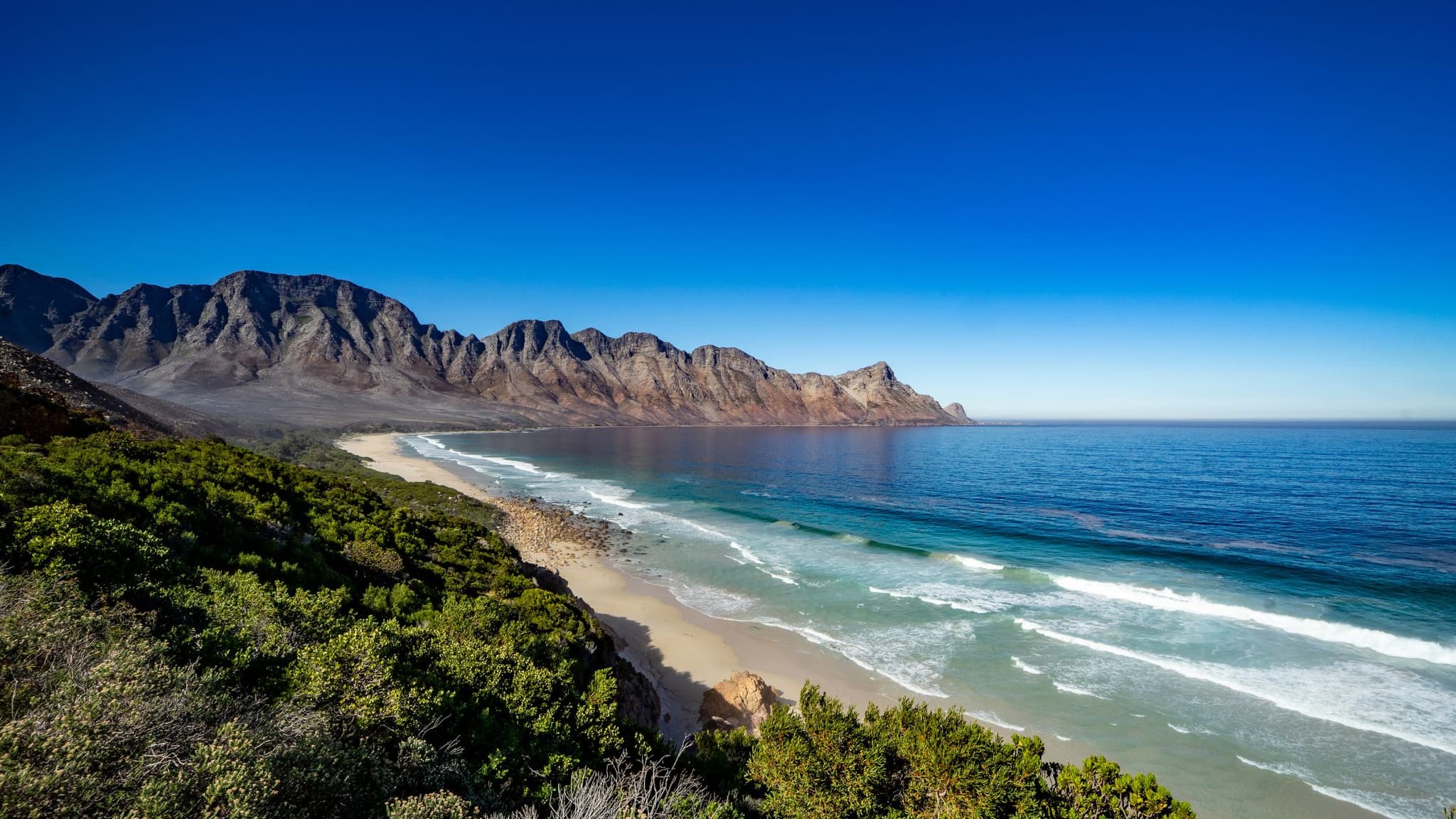 Beautiful beach along the False Bay coastline